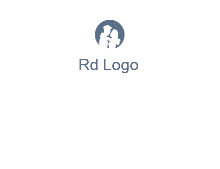 negative spacing couple in circle frame