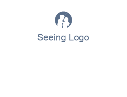 negative spacing couple in circle frame