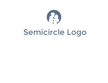 negative spacing couple in circle frame