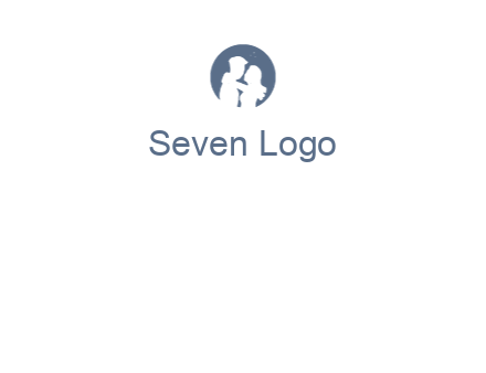 negative spacing couple in circle frame