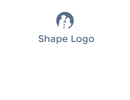 negative spacing couple in circle frame