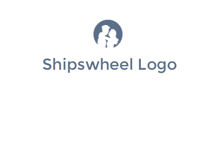 negative spacing couple in circle frame