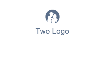 negative spacing couple in circle frame