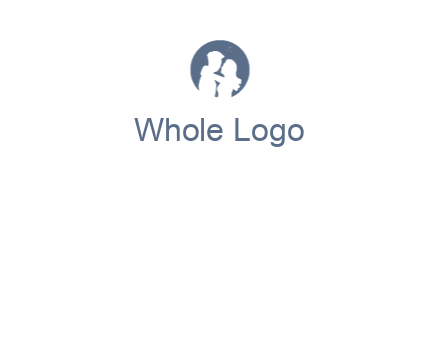 negative spacing couple in circle frame