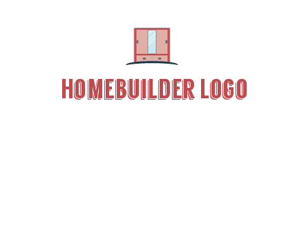 cupboard with mirror