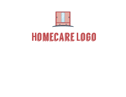 cupboard with mirror