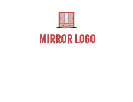 cupboard with mirror