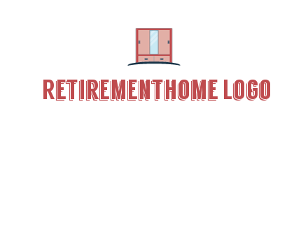 cupboard with mirror