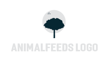 circle behind tree