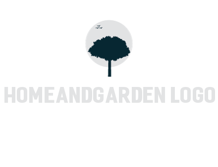 circle behind tree