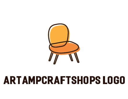 line art abstract chair
