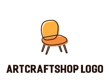 line art abstract chair