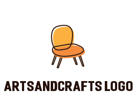 line art abstract chair