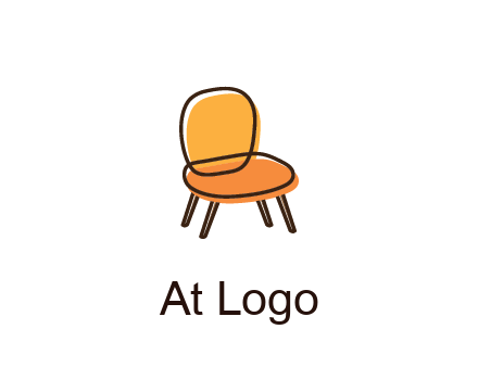 line art abstract chair