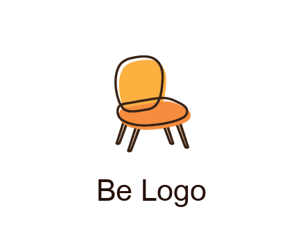 line art abstract chair