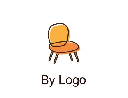 line art abstract chair