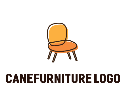 line art abstract chair