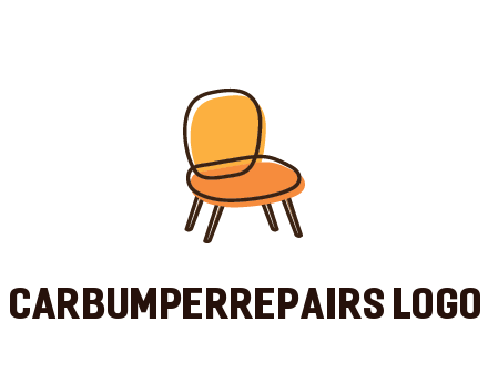 line art abstract chair
