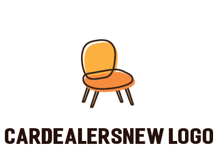 line art abstract chair