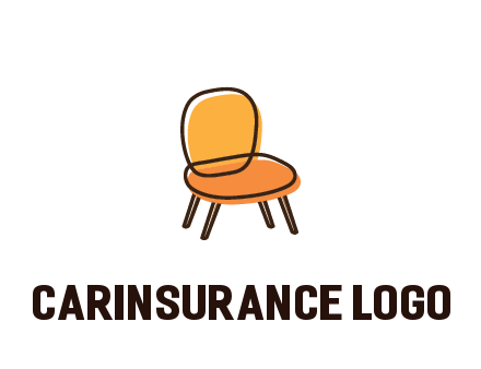 line art abstract chair