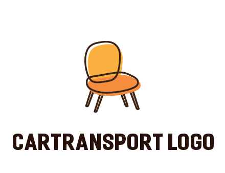 line art abstract chair