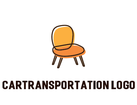 line art abstract chair