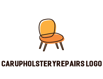 line art abstract chair