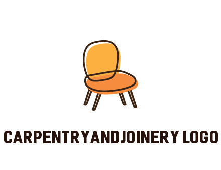 line art abstract chair