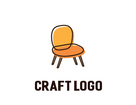 line art abstract chair