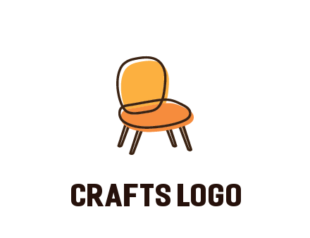 line art abstract chair
