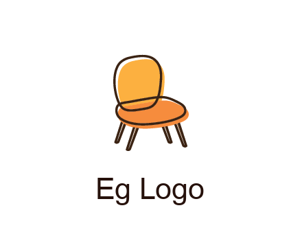 line art abstract chair