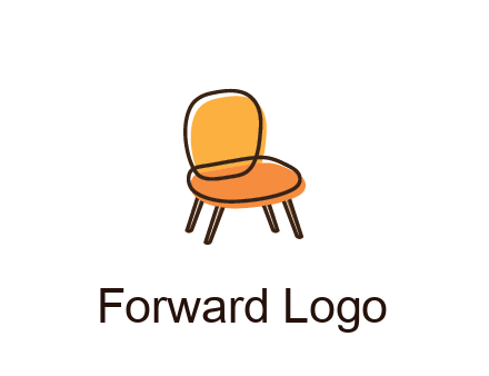 line art abstract chair