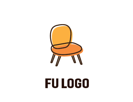 line art abstract chair