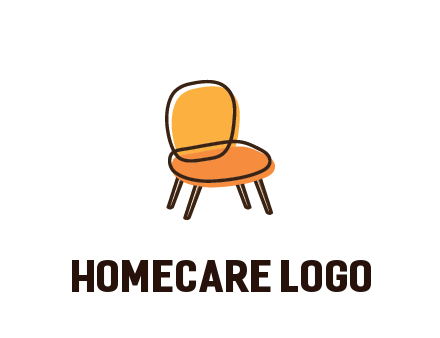 line art abstract chair