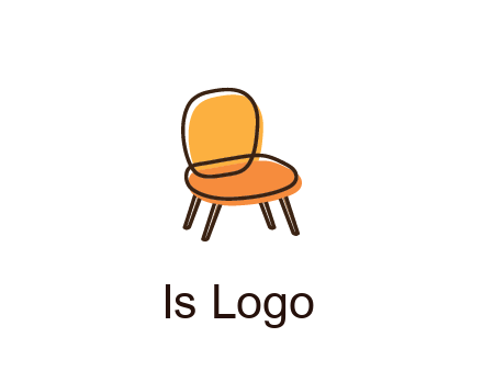line art abstract chair