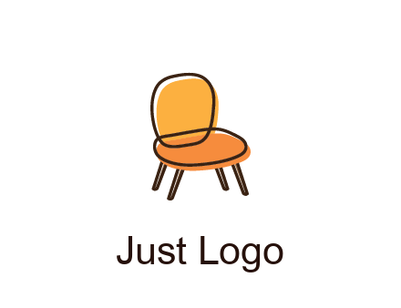 line art abstract chair
