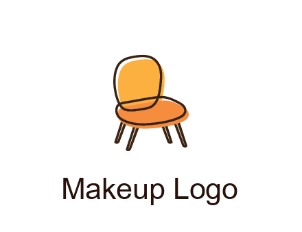 line art abstract chair