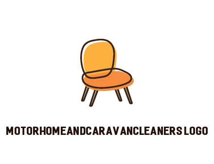 line art abstract chair