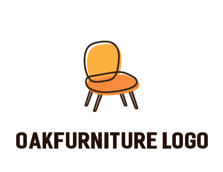 line art abstract chair