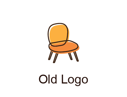 line art abstract chair