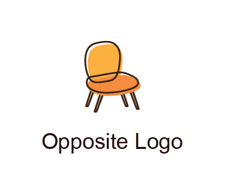 line art abstract chair