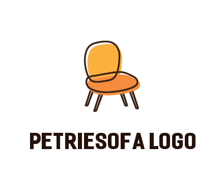 line art abstract chair