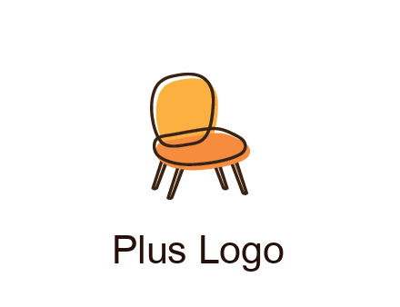 line art abstract chair