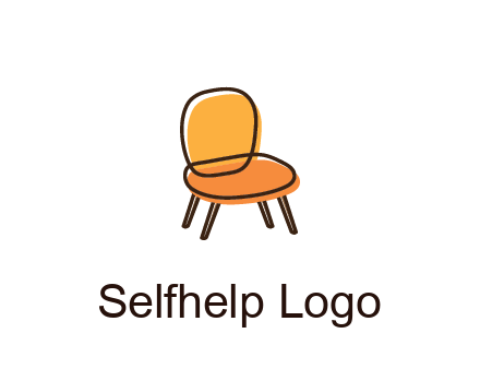 line art abstract chair