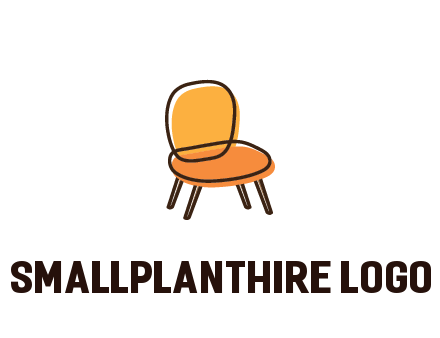 line art abstract chair