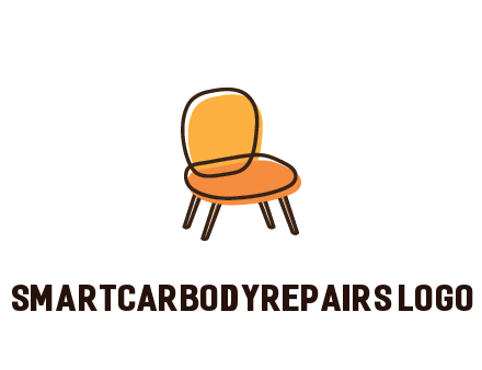 line art abstract chair