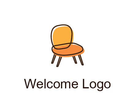 line art abstract chair