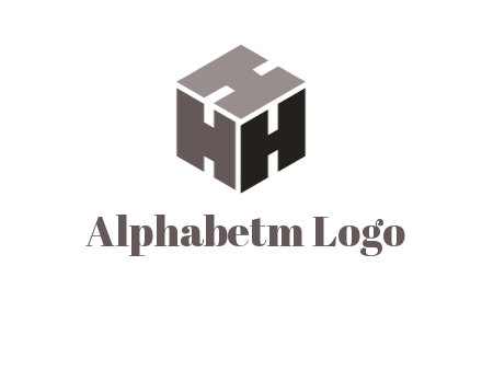 letter H forming cube