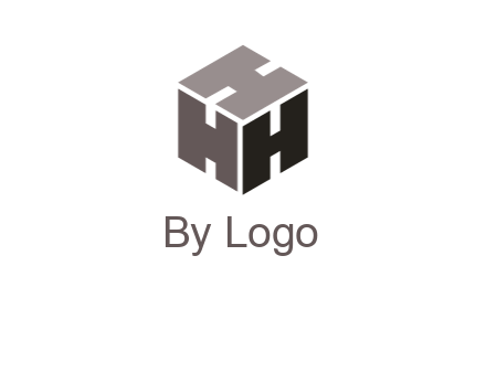 letter H forming cube