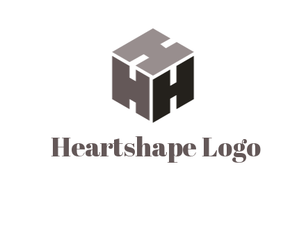 letter H forming cube